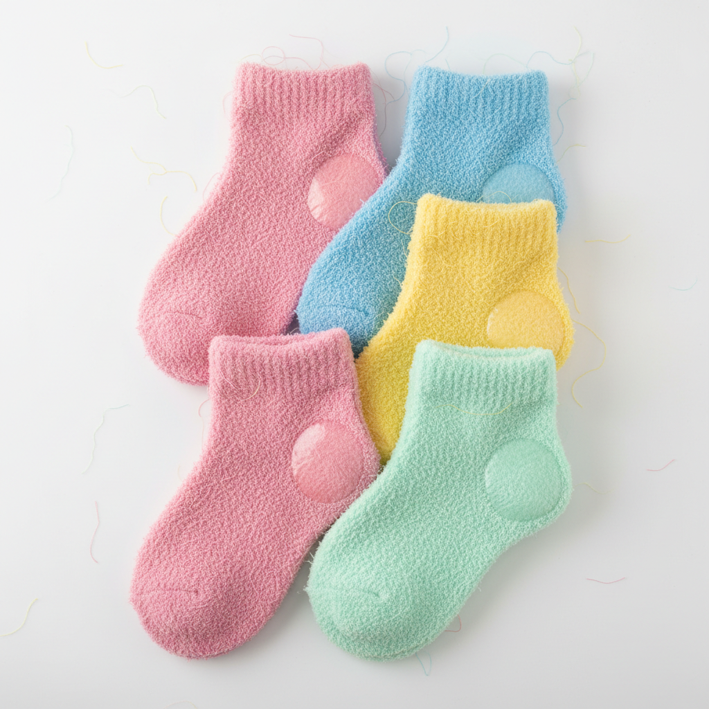 Fuzzy Moisturizing Gel Heel Socks Spring Variety Pack